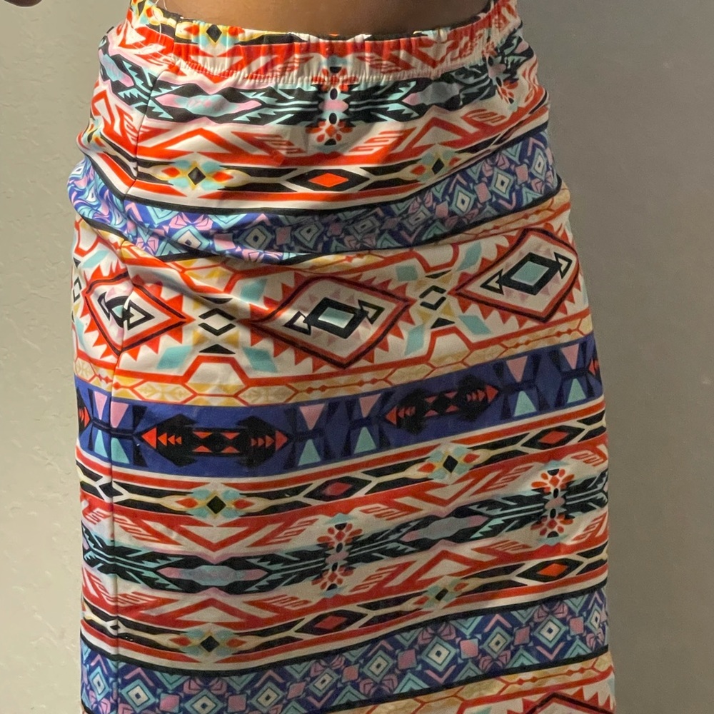 Tribal print skirt